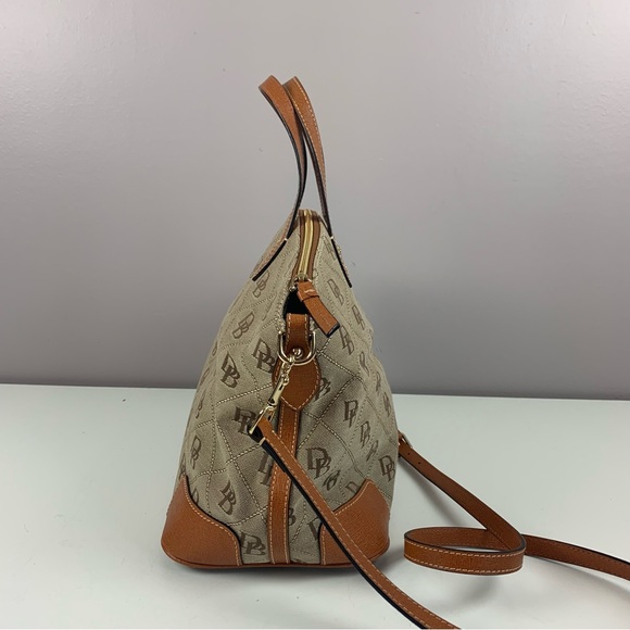 Dooney & Bourke Large Gabriella Satchel Dome Bag Natural - Picture 5 of 8